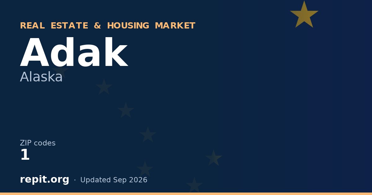Adak, AK real estate and housing market — 1 ZIP code