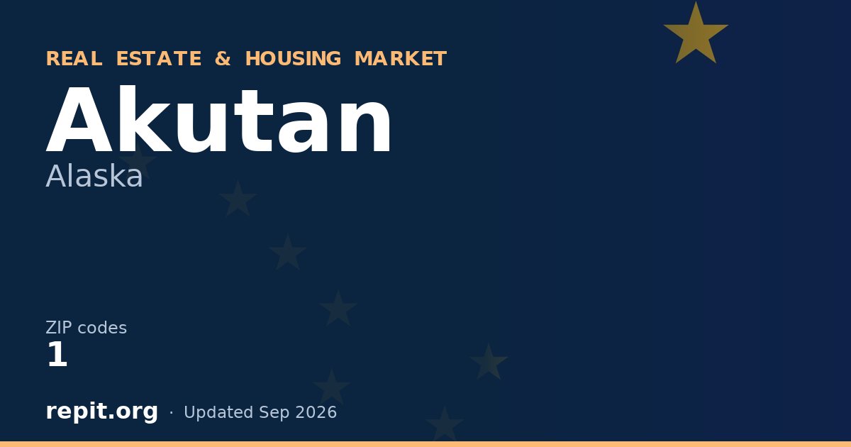 Akutan, AK real estate and housing market — 1 ZIP code