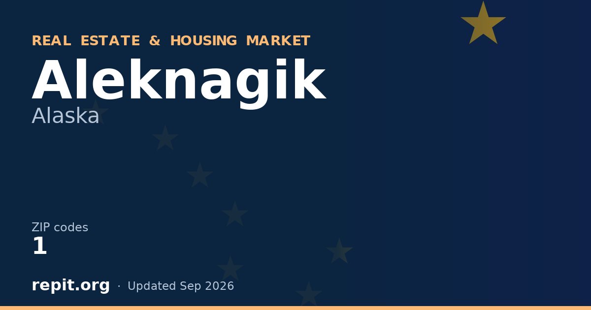 Aleknagik, AK real estate and housing market — 1 ZIP code