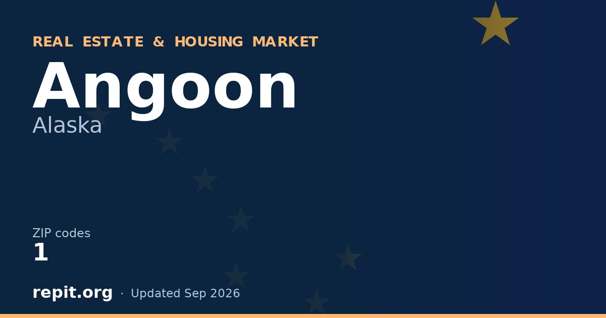 Angoon, AK real estate and housing market — 1 ZIP code
