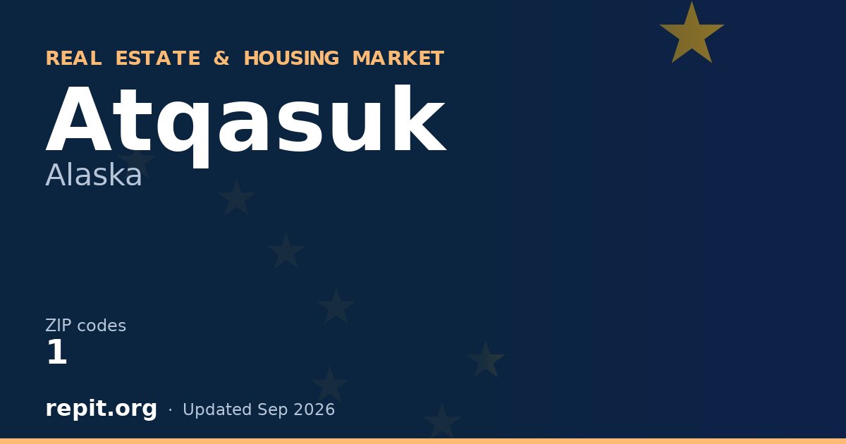 Atqasuk, AK real estate and housing market — 1 ZIP code