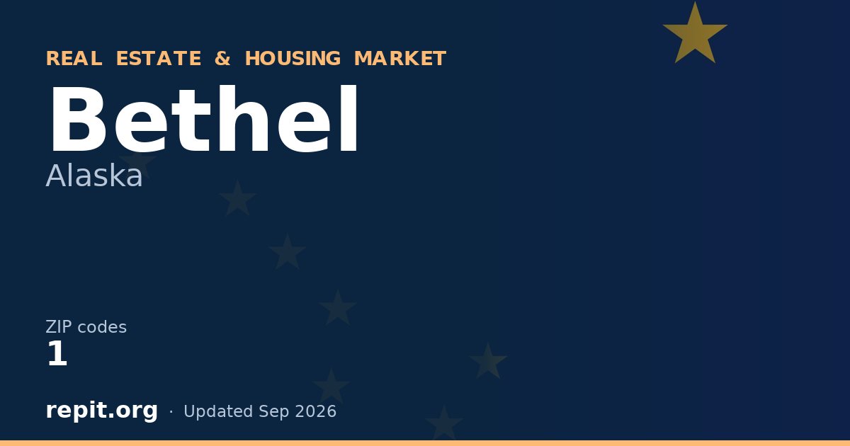 Bethel, AK real estate and housing market — 1 ZIP code