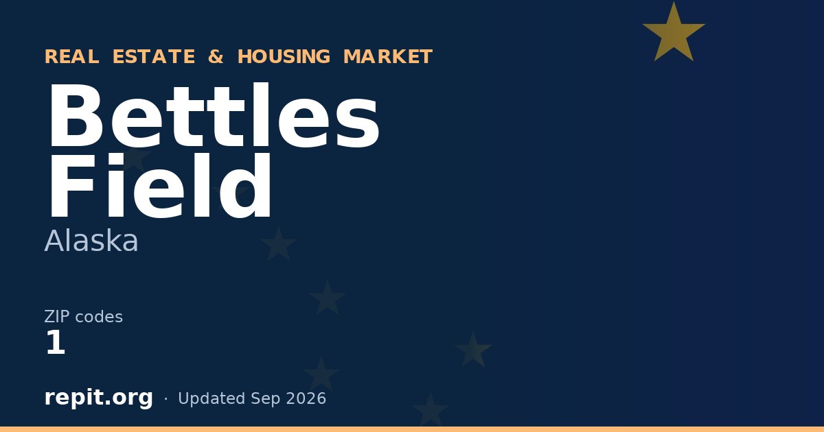 Bettles Field, AK real estate and housing market — 1 ZIP code