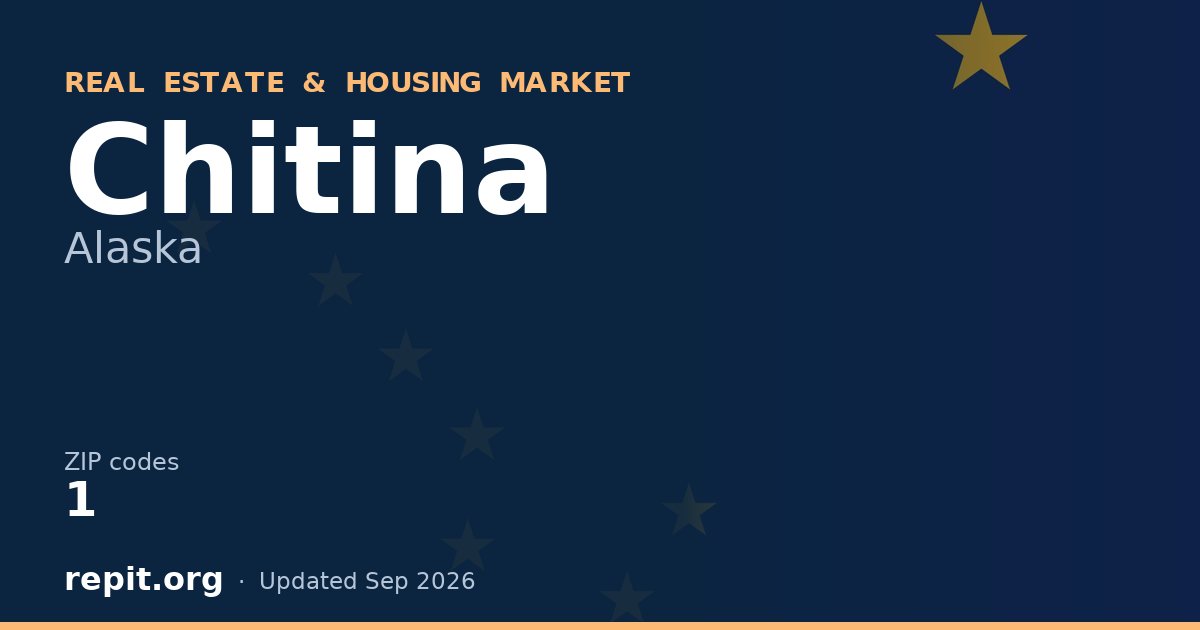Chitina, AK real estate and housing market — 1 ZIP code
