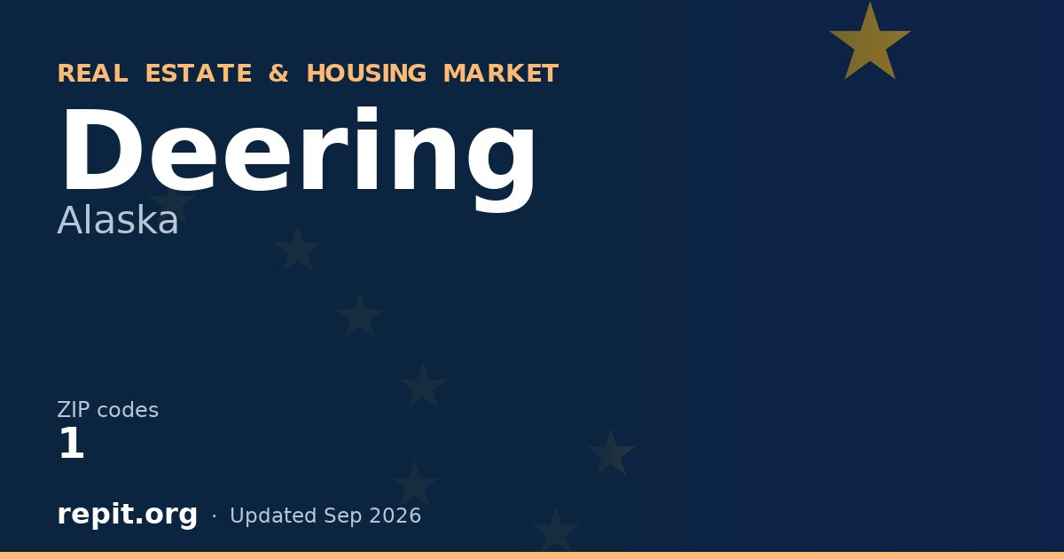 Deering, AK real estate and housing market — 1 ZIP code