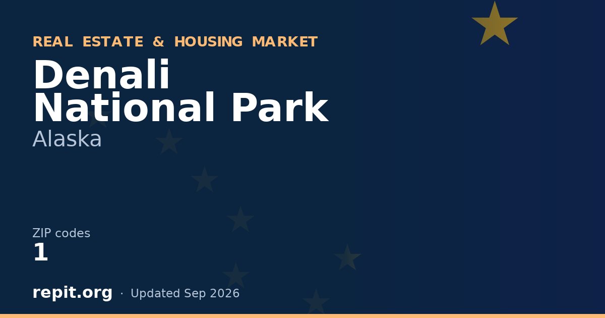 Denali National Park, AK real estate and housing market — 1 ZIP code