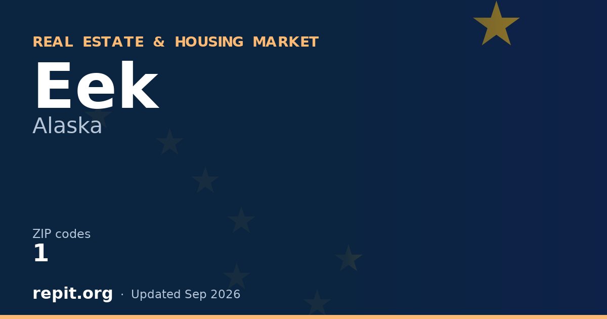 Eek, AK real estate and housing market — 1 ZIP code