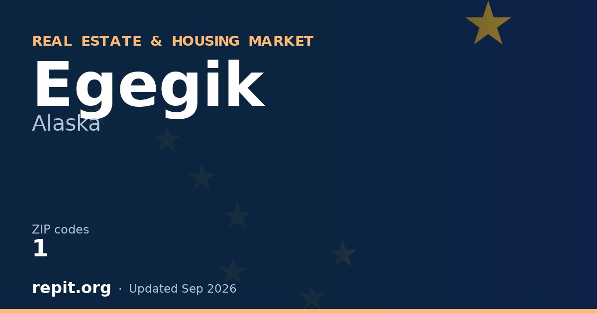 Egegik, AK real estate and housing market — 1 ZIP code