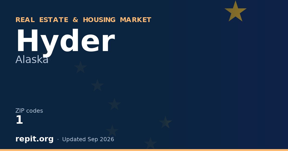 Hyder, AK real estate and housing market — 1 ZIP code