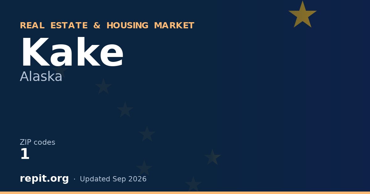 Kake, AK real estate and housing market — 1 ZIP code