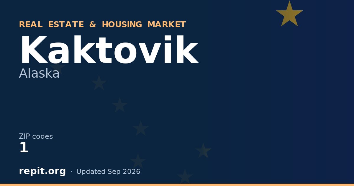Kaktovik, AK real estate and housing market — 1 ZIP code