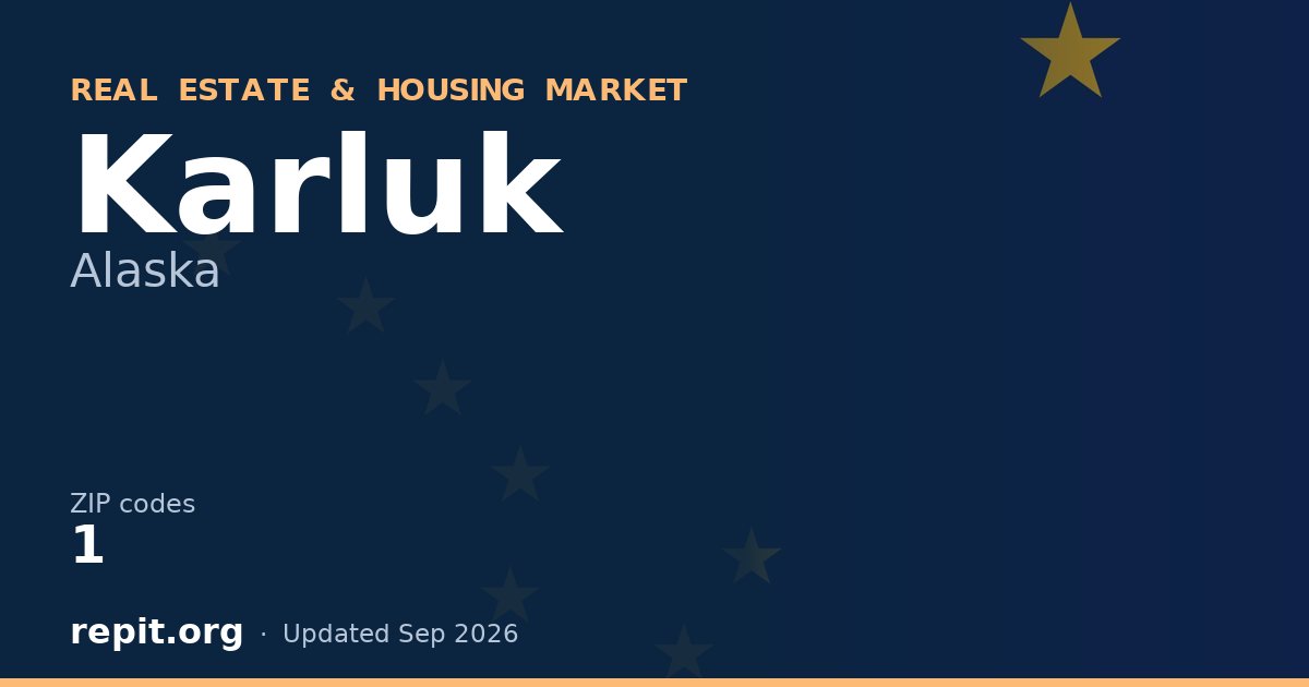 Karluk, AK real estate and housing market — 1 ZIP code