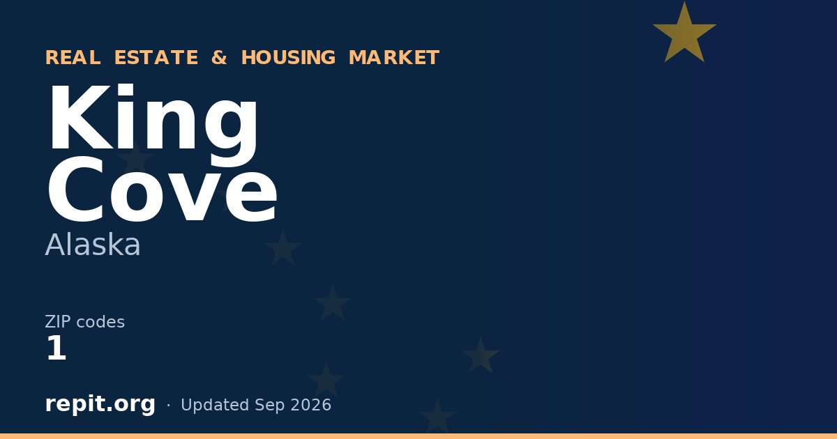 King Cove, AK real estate and housing market — 1 ZIP code