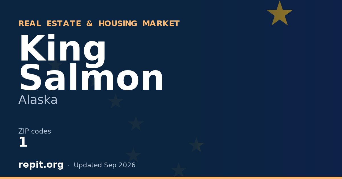 King Salmon, AK real estate and housing market — 1 ZIP code