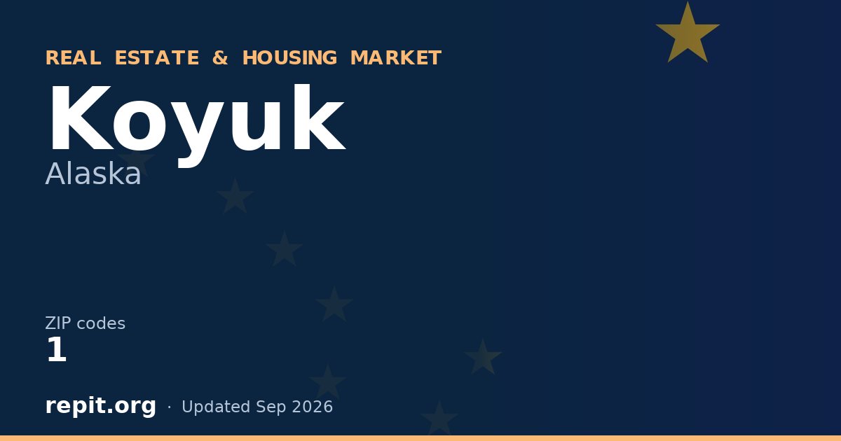 Koyuk, AK real estate and housing market — 1 ZIP code