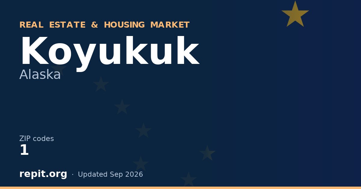 Koyukuk, AK real estate and housing market — 1 ZIP code