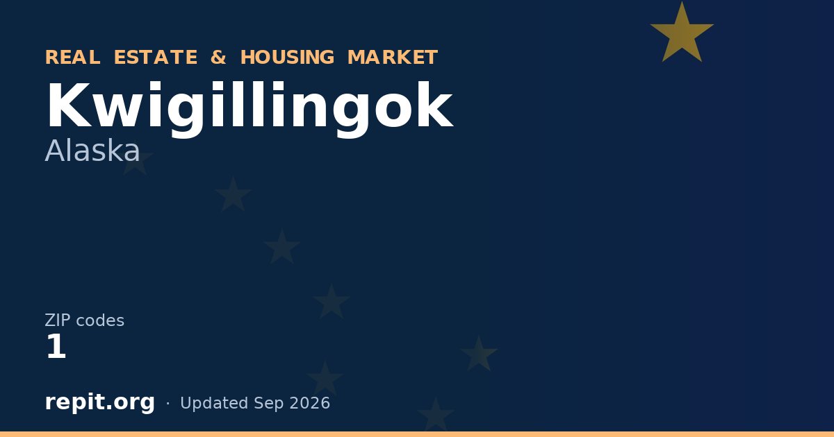 Kwigillingok, AK real estate and housing market — 1 ZIP code