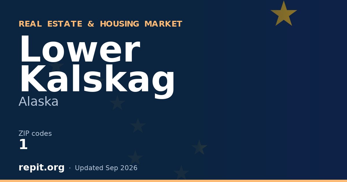 Lower Kalskag, AK real estate and housing market — 1 ZIP code