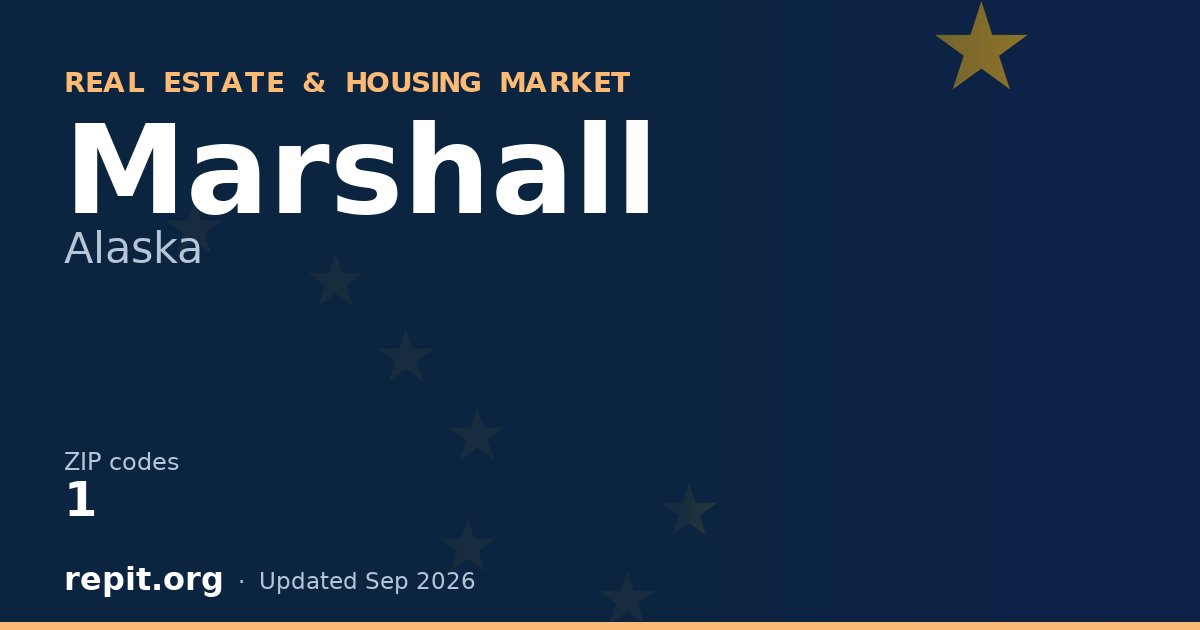 Marshall, AK real estate and housing market — 1 ZIP code