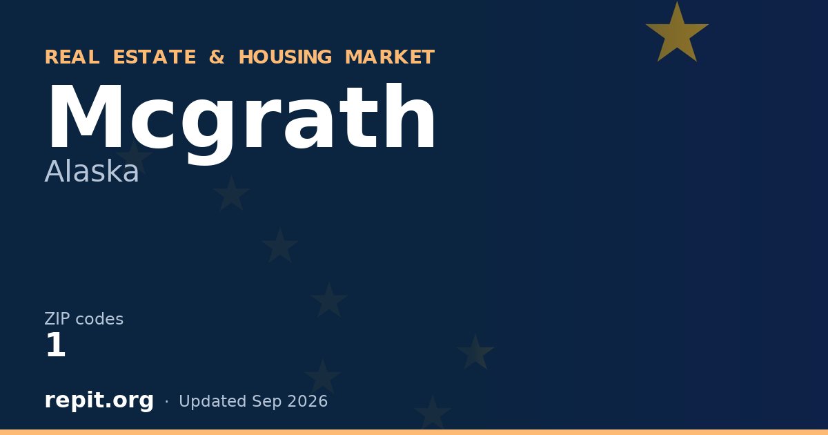 Mcgrath, AK real estate and housing market — 1 ZIP code