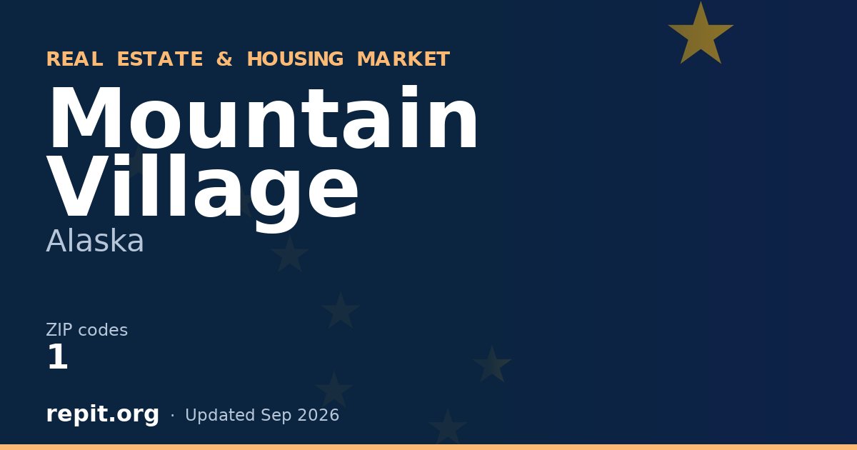 Mountain Village, AK real estate and housing market — 1 ZIP code