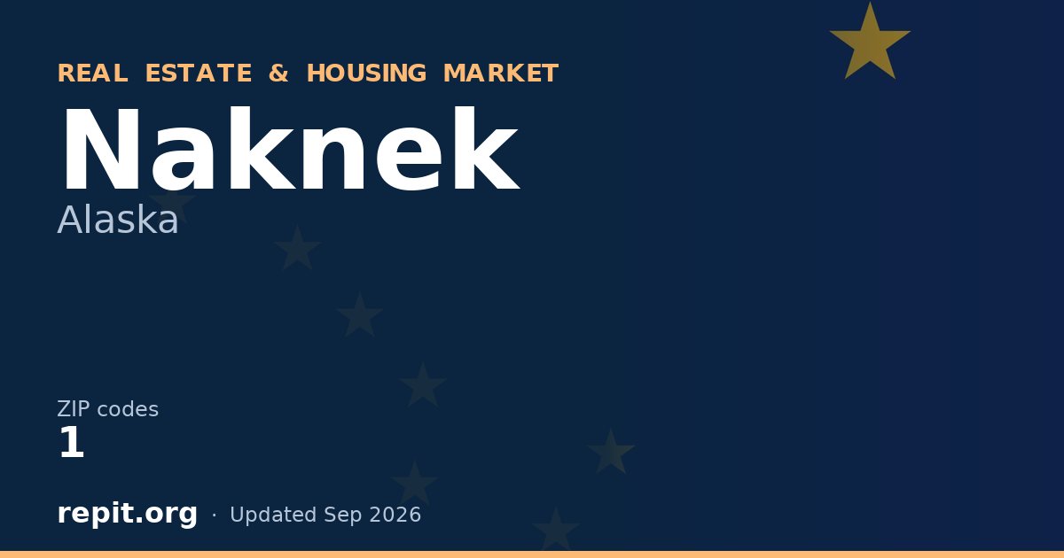 Naknek, AK real estate and housing market — 1 ZIP code