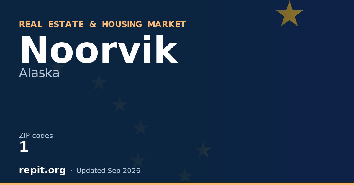 Noorvik, AK real estate and housing market — 1 ZIP code