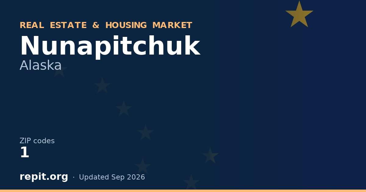 Nunapitchuk, AK real estate and housing market — 1 ZIP code