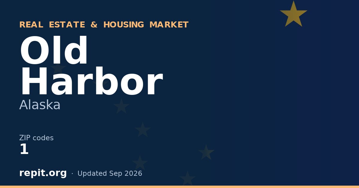 Old Harbor, AK real estate and housing market — 1 ZIP code