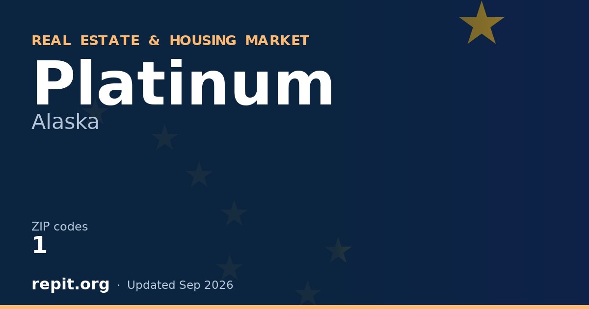 Platinum, AK real estate and housing market — 1 ZIP code