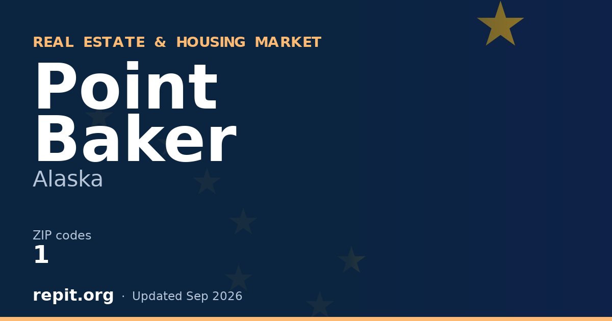 Point Baker, AK real estate and housing market — 1 ZIP code