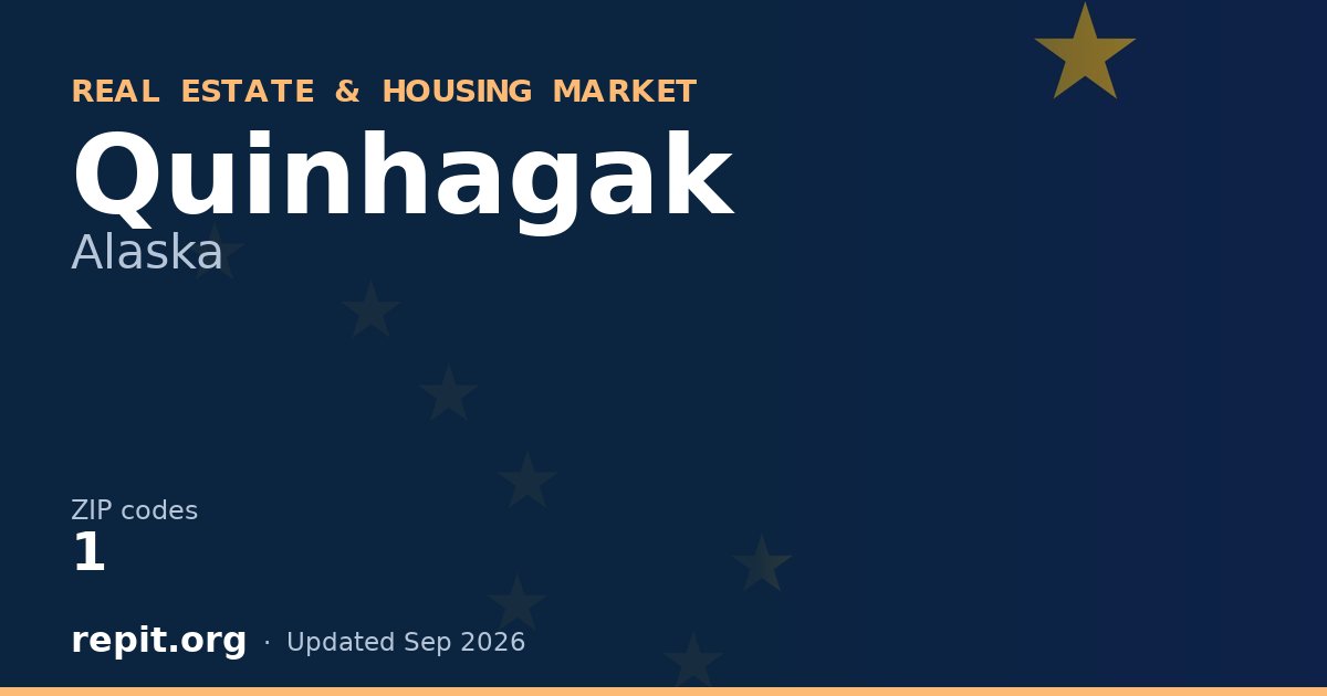 Quinhagak, AK real estate and housing market — 1 ZIP code