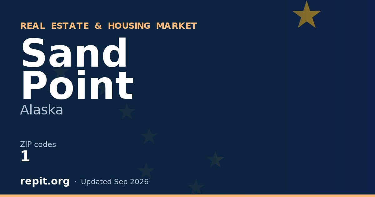Sand Point, AK real estate and housing market — 1 ZIP code