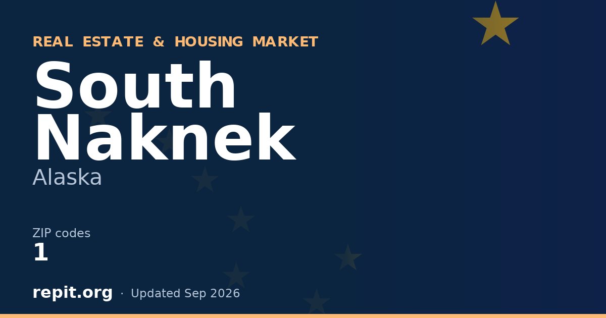 South Naknek, AK real estate and housing market — 1 ZIP code