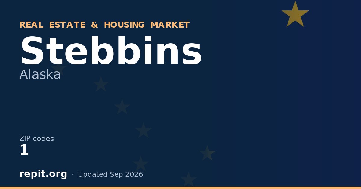 Stebbins, AK real estate and housing market — 1 ZIP code