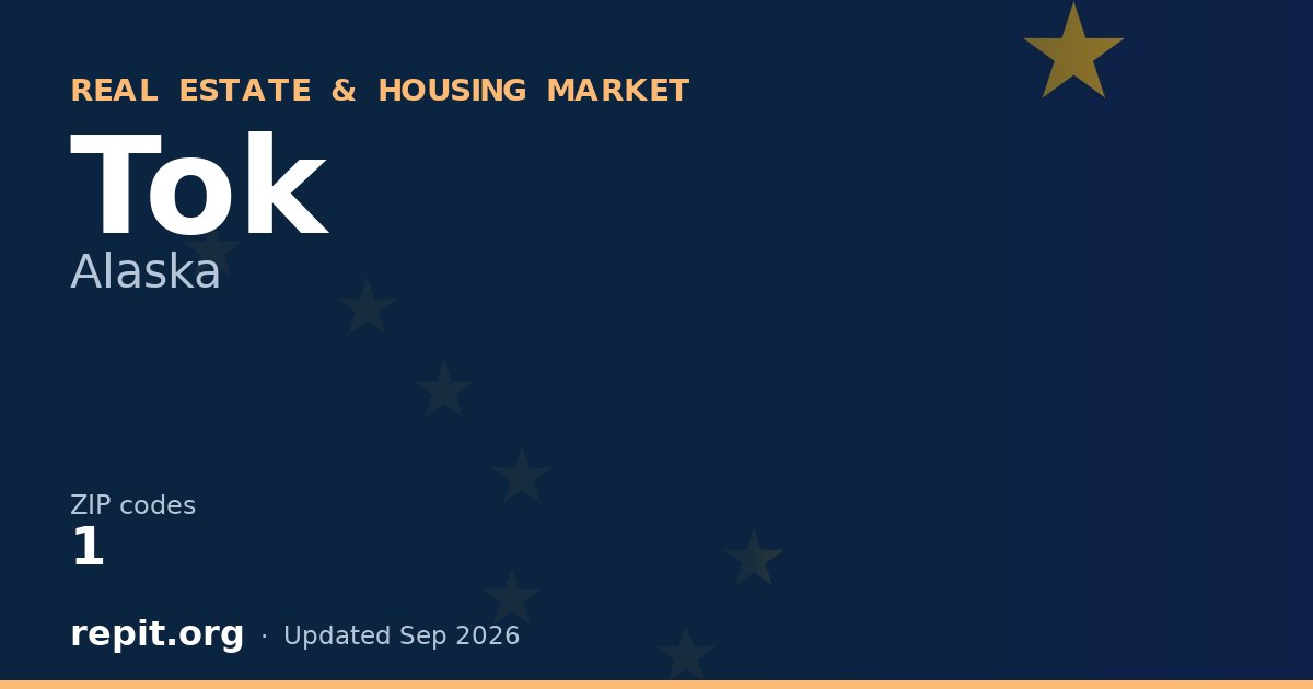 Tok, AK real estate and housing market — 1 ZIP code