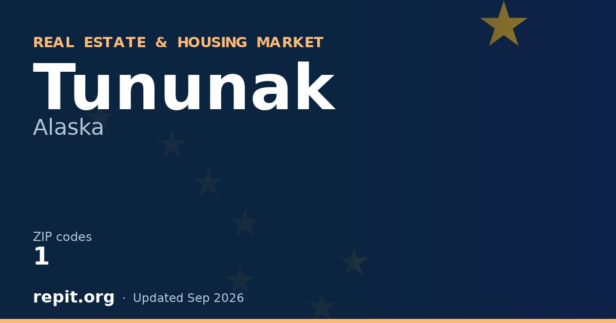 Tununak, AK real estate and housing market — 1 ZIP code