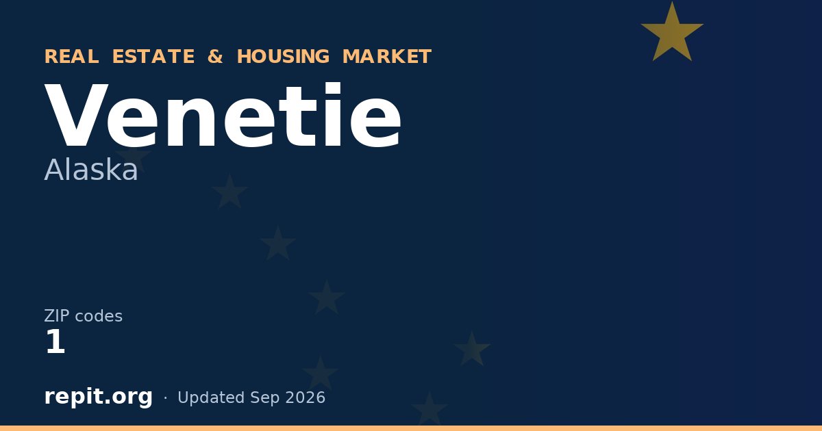 Venetie, AK real estate and housing market — 1 ZIP code