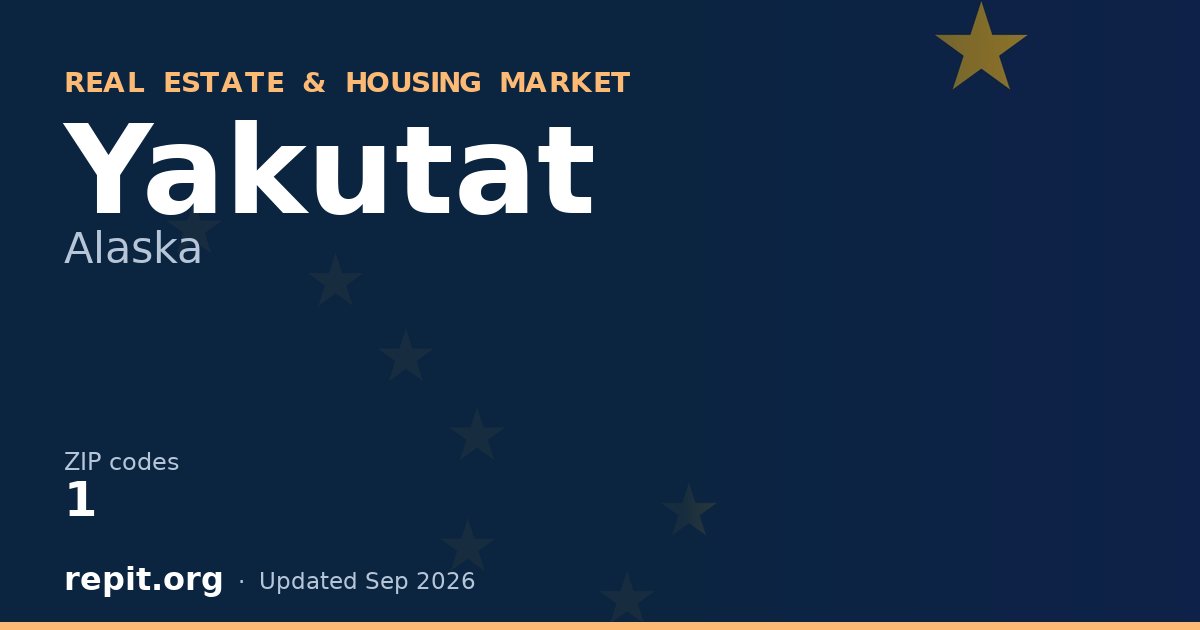 Yakutat, AK real estate and housing market — 1 ZIP code