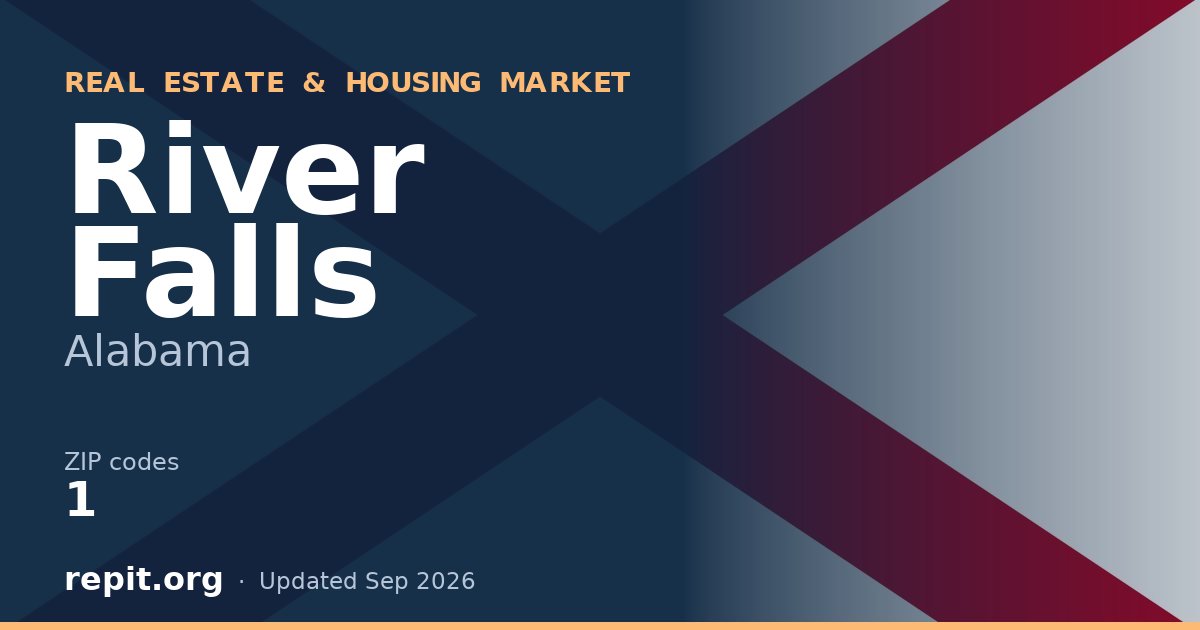 River Falls, AL real estate and housing market — 1 ZIP code