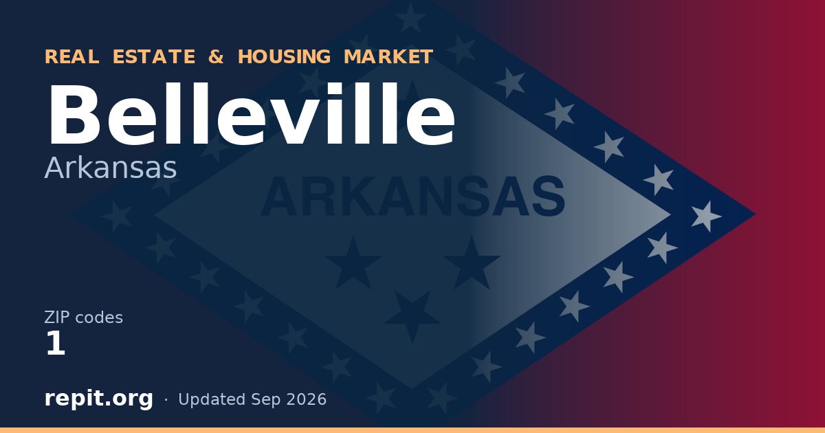 Belleville, AR real estate and housing market — 1 ZIP code