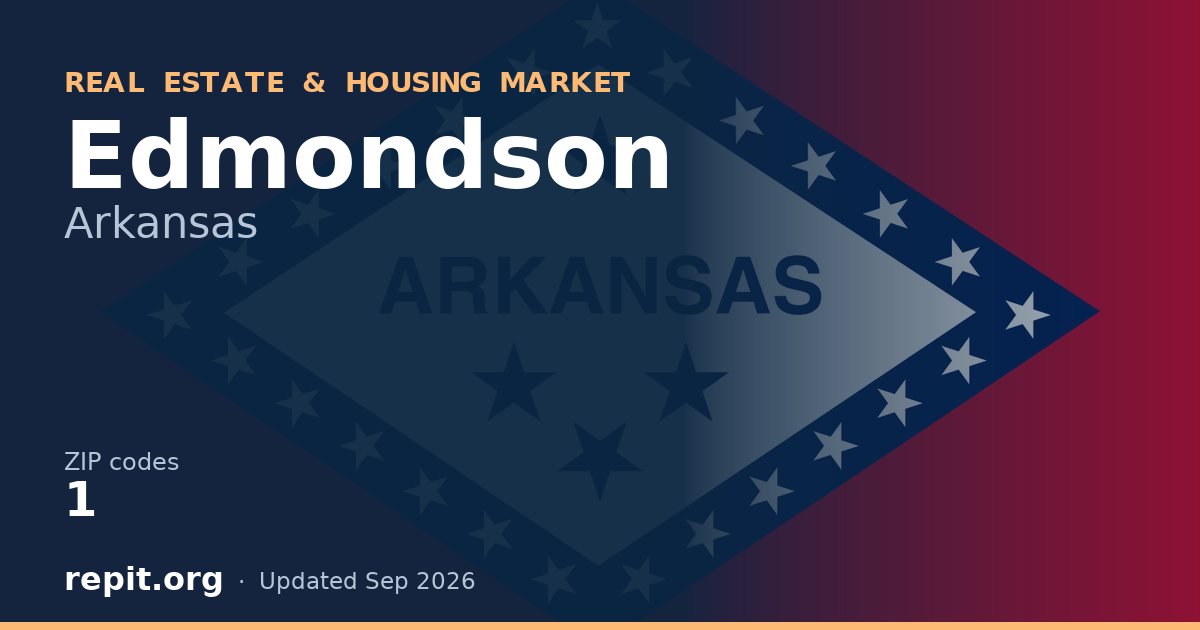 Edmondson, AR real estate and housing market — 1 ZIP code