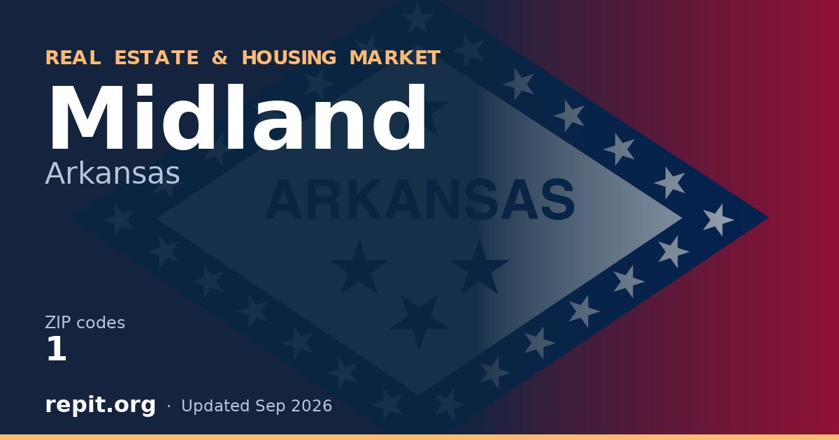 Midland, AR real estate and housing market — 1 ZIP code