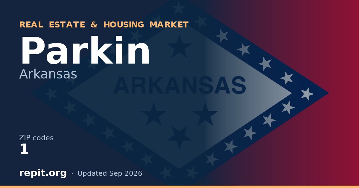 Parkin, AR real estate and housing market — 1 ZIP code