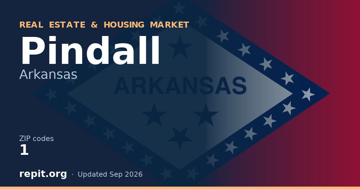 Pindall, AR real estate and housing market — 1 ZIP code