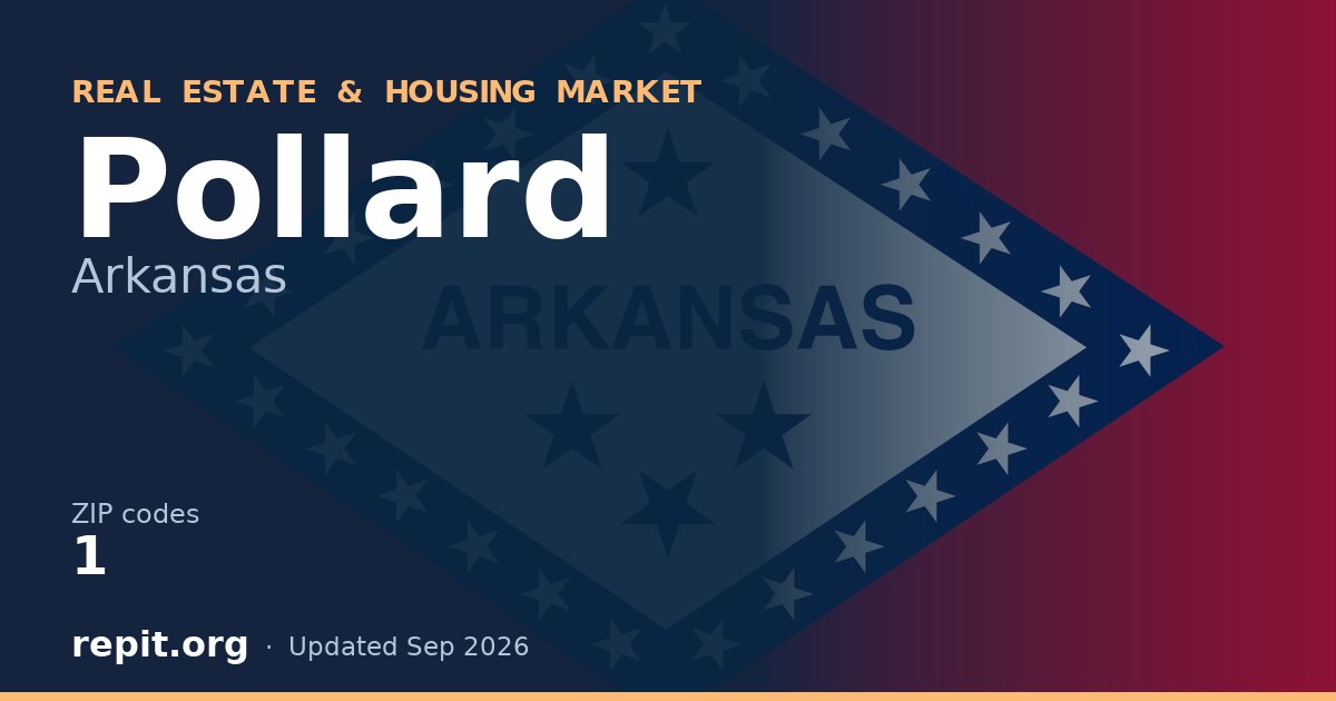 Pollard, AR real estate and housing market — 1 ZIP code