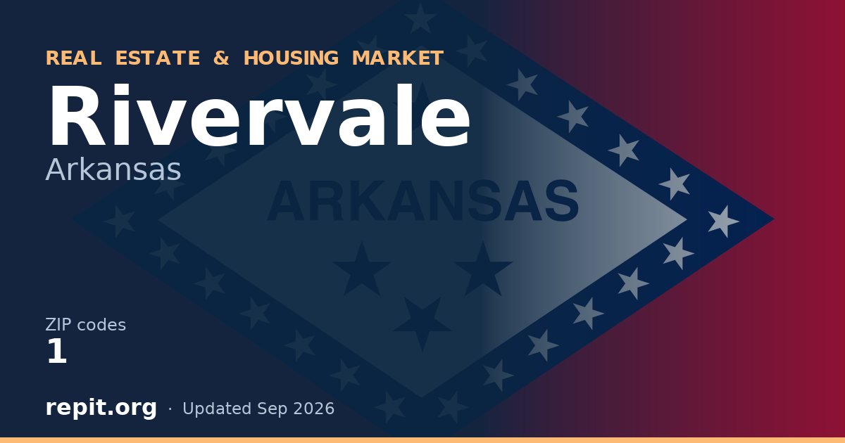 Rivervale, AR real estate and housing market — 1 ZIP code