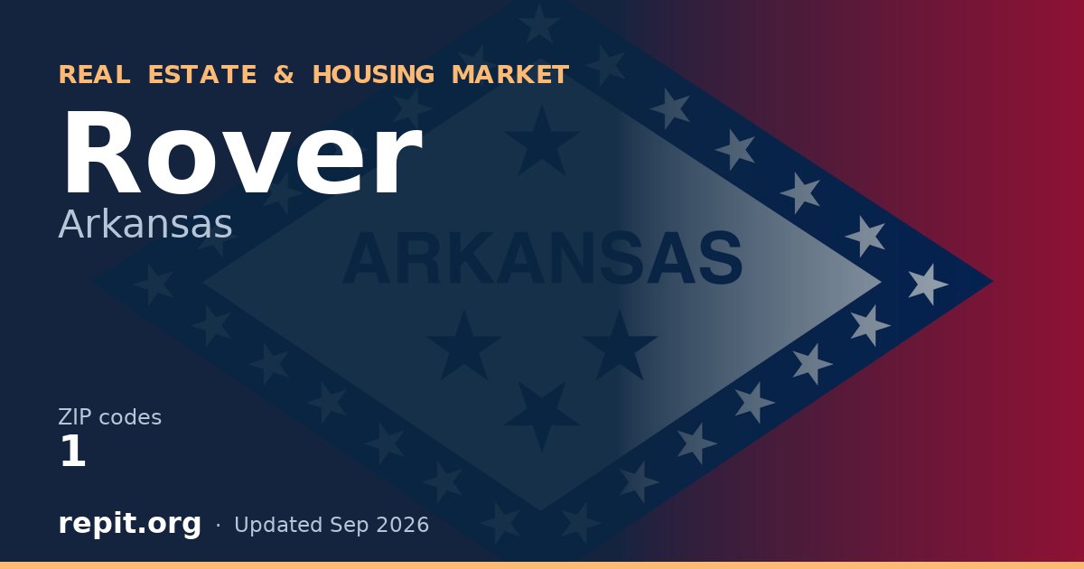Rover, AR real estate and housing market — 1 ZIP code