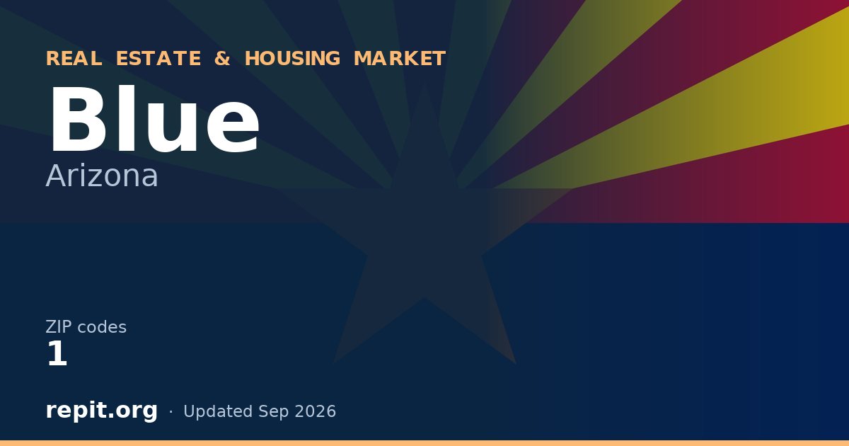 Blue, AZ real estate and housing market — 1 ZIP code