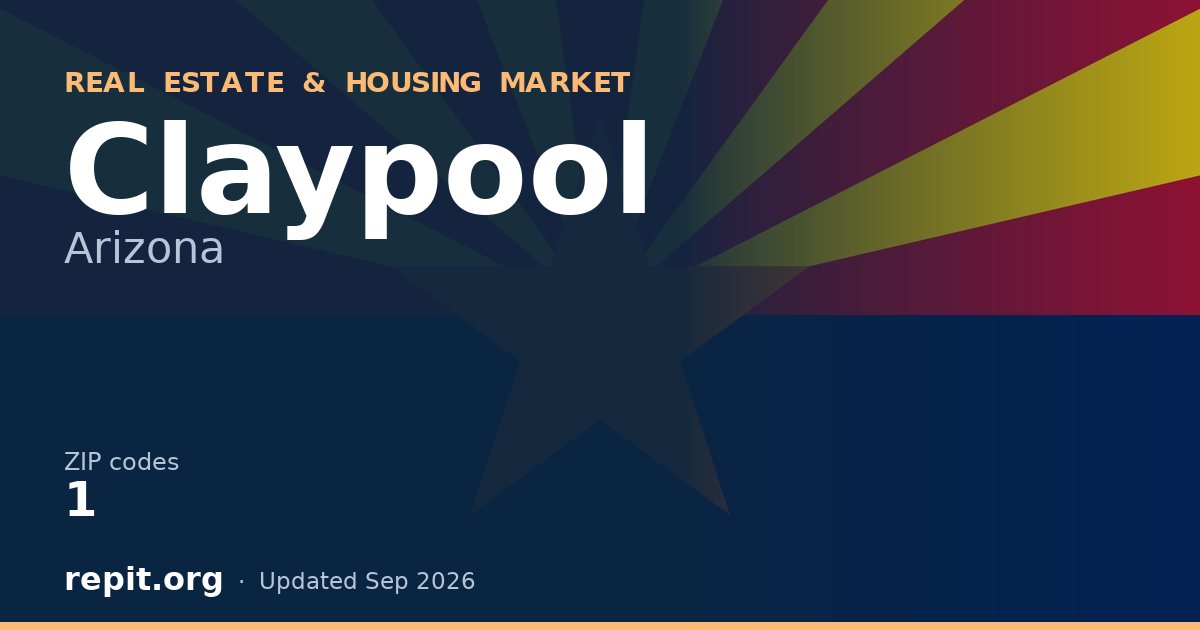 Claypool, AZ real estate and housing market — 1 ZIP code